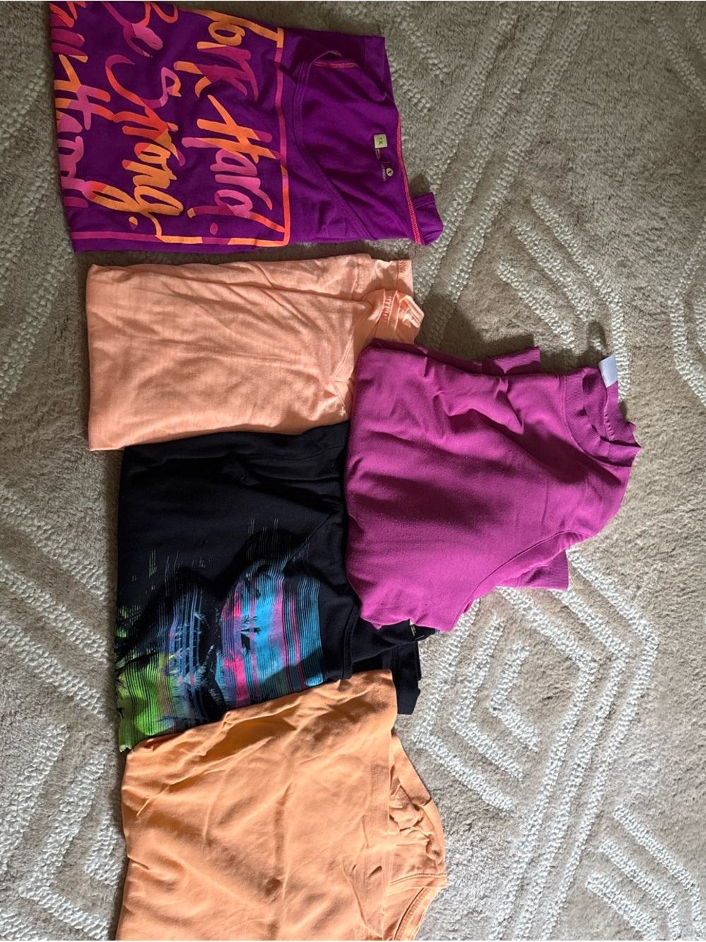 Xersion Women's Purple Tank with Neon Pink Trim